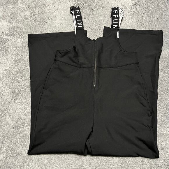 Aerie Offline Chillside Collection Black Ski Bib Snowboard Overall size Large - Picture 1 of 8
